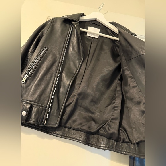 Mango Pre-owned Faux leather jacket - black size us xxs - Picture 7 of 16
